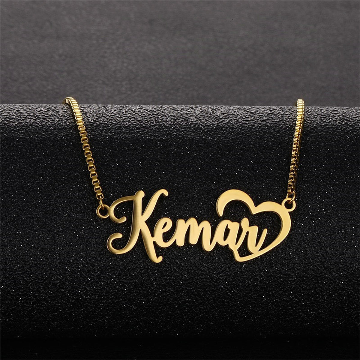 Fashionable Stainless Steel Simple English Name Clavicle Private Necklace - enhanced image 6