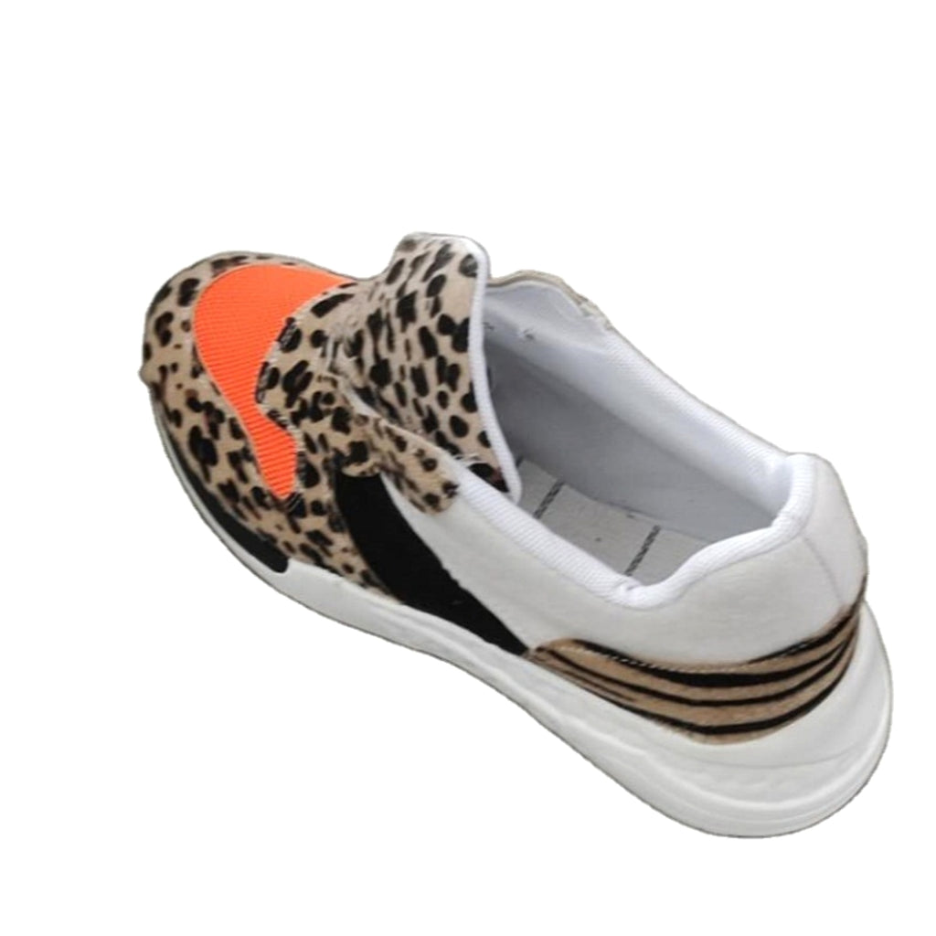 Female Leopard Print Color Matching Casual Sneaker Shoe - enhanced image 6