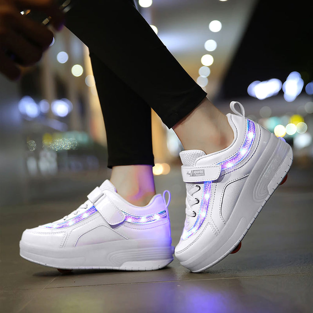 Glowing Skate Roller Sneakers - enhanced image 6