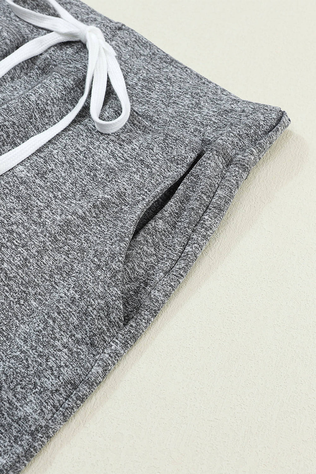 Gray Drawstring Waist Pocketed Joggers - enhanced image 6