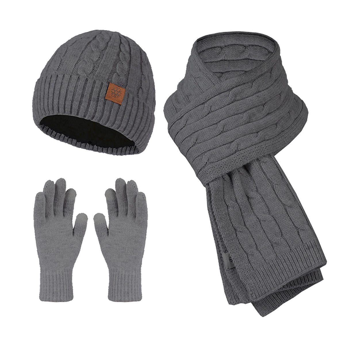Hat Gloves Three-piece Set - enhanced image 6