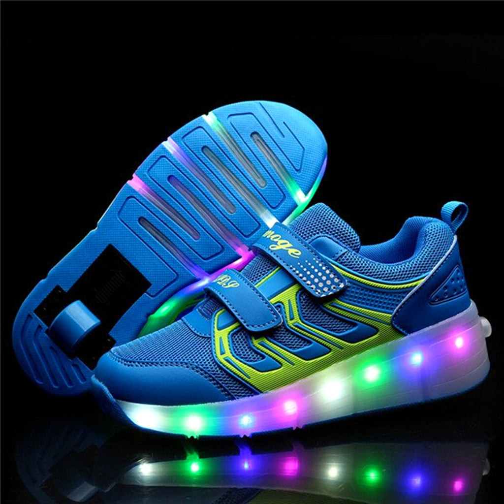 Heelys One-Wheeled Children's Colorful Usb Rechargeable Roller Shoes - enhanced image 6