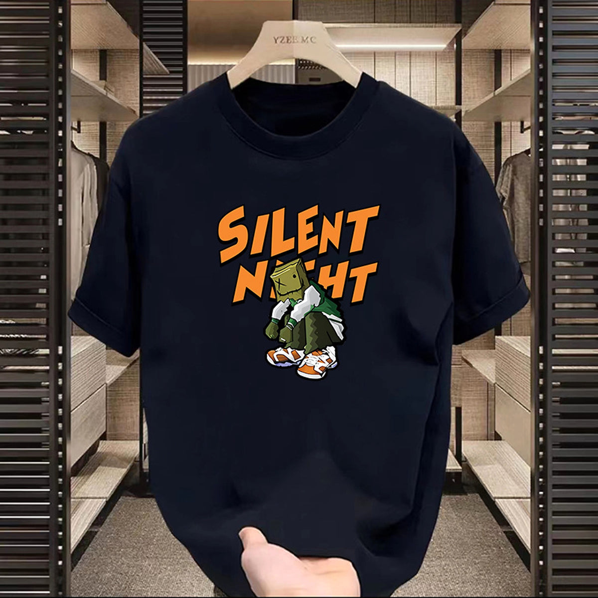 High Street Motorcycle Printed Short-sleeved T-shirt Men - enhanced image 6