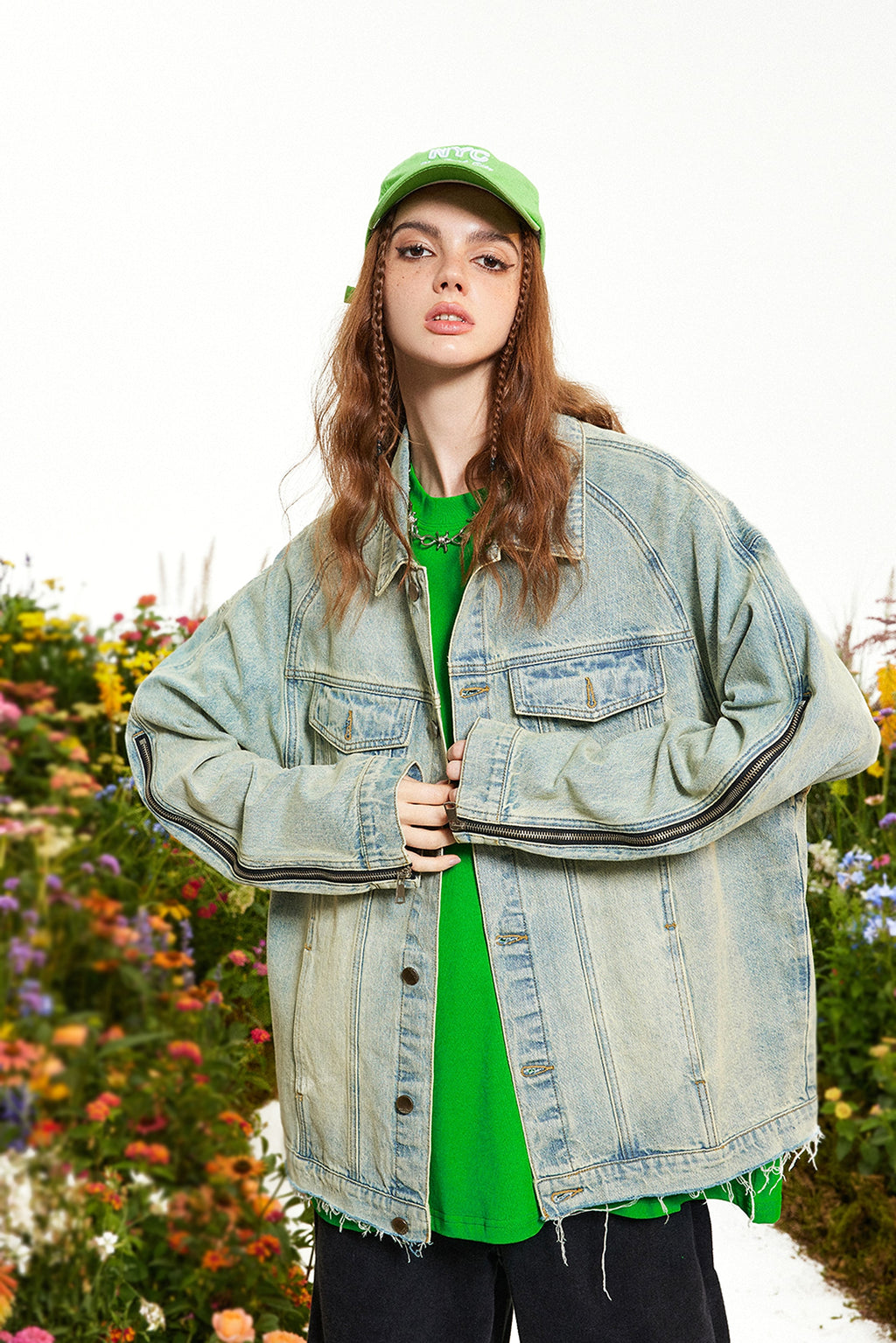 A.1  High Street Old Washing Water Denim Jacket  Women - enhanced image 6