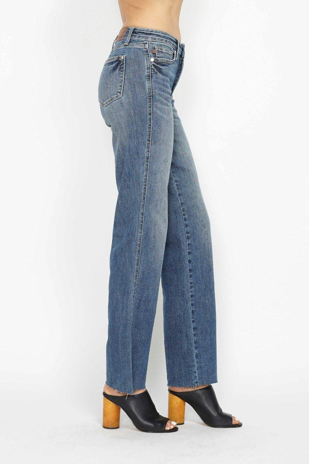 Judy Blue Full Size Tummy Control Straight Jeans - enhanced image 6