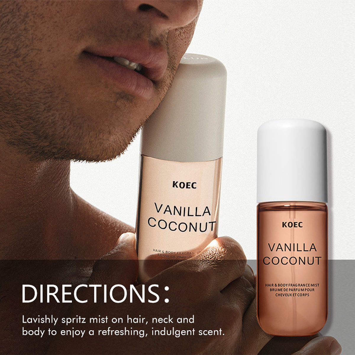 KOEC™ Vanilla Hair & Body Spray for Men – Smooth. Warm. Masculine. - enhanced image 6
