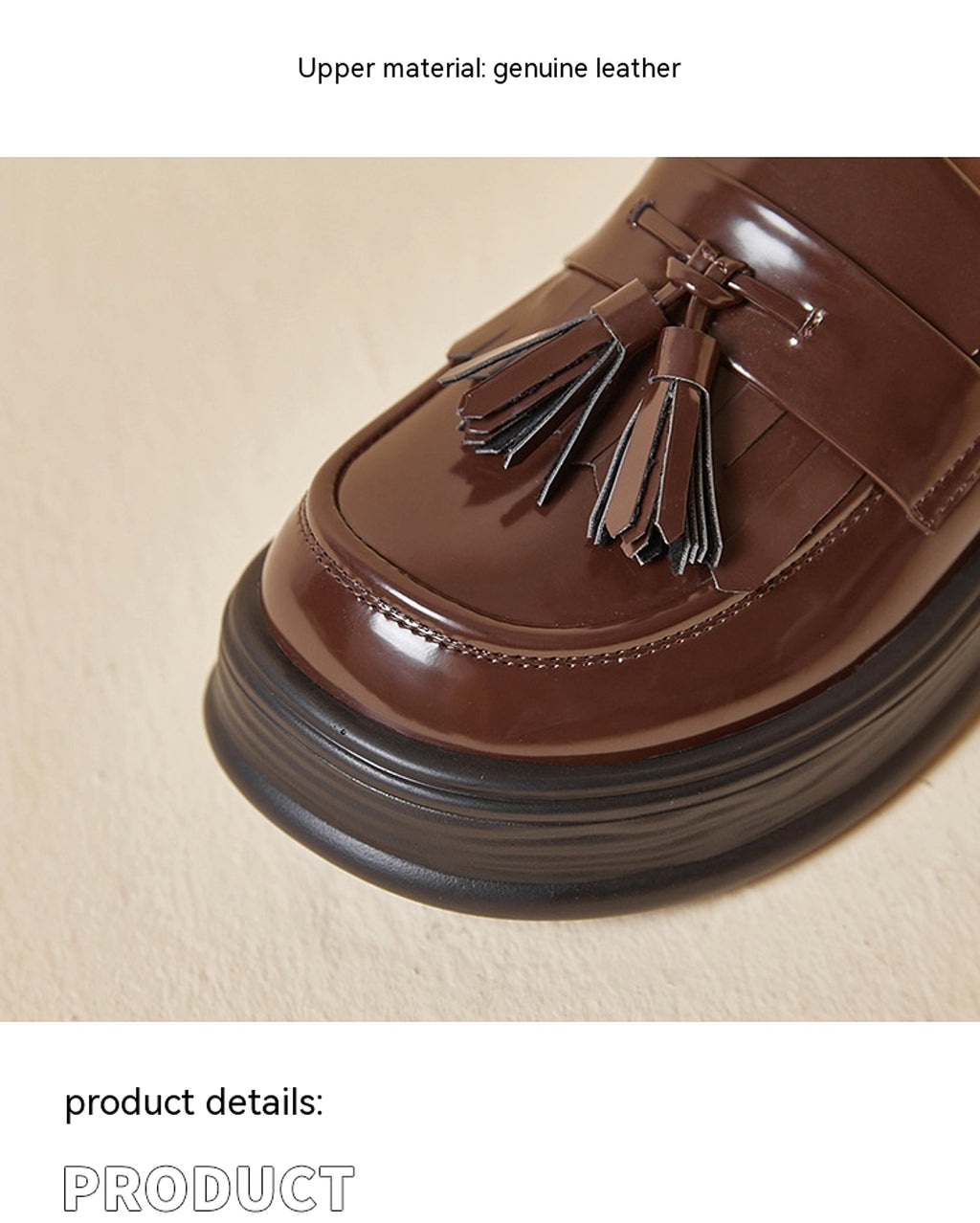 Ladies Tassel Japanese Leisure Small Leather Shoes Women - enhanced image 6