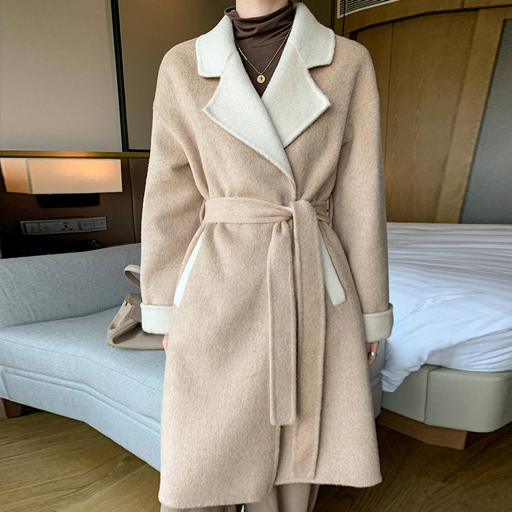 Ladies Wool Double-Faced Coat – Classic Elegance & Cozy Warmth - enhanced image 6