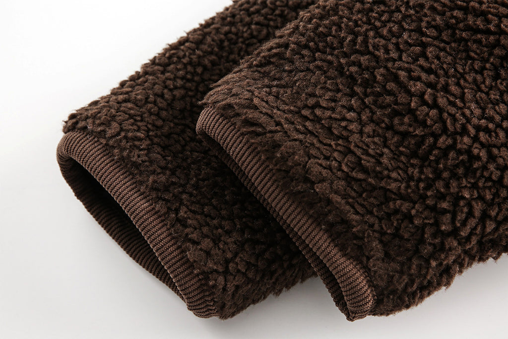 Lamb Wool Cotton Coat Thick Warm - enhanced image 6