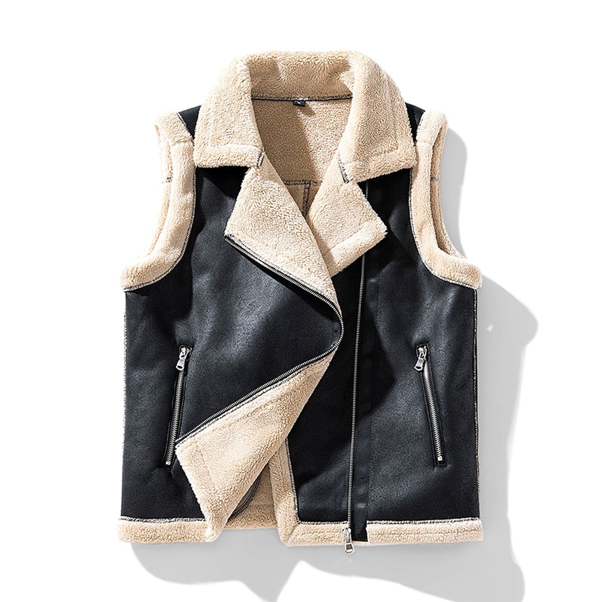 Lambswool Vest Coat Men's Jacket - enhanced image 6