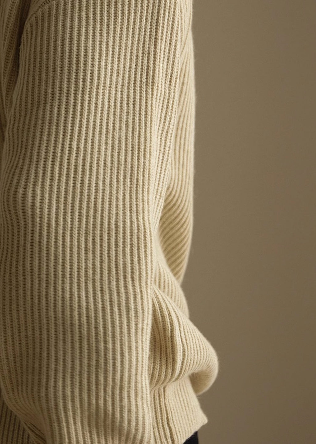 Lazy And Versatile Wool Turtleneck Half Loose Zip Sweater - enhanced image 6