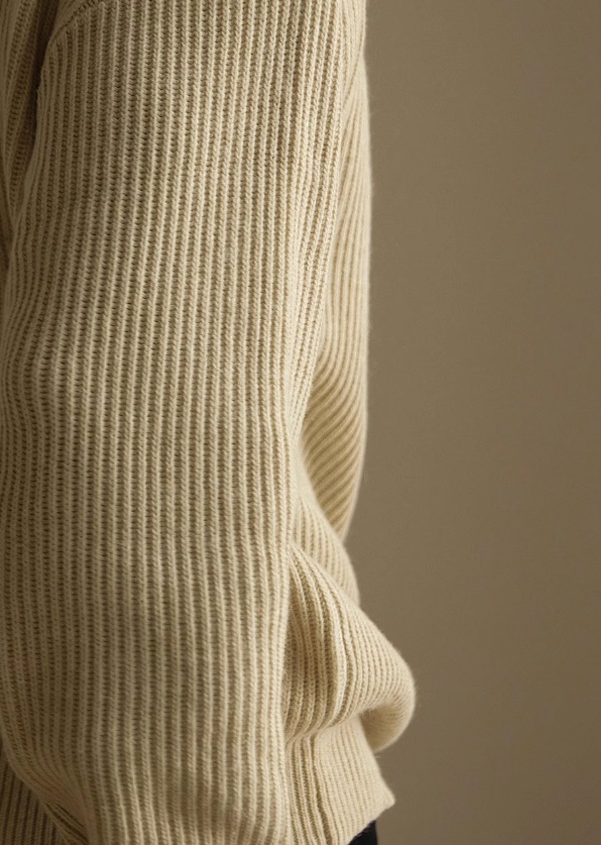 Lazy And Versatile Wool Turtleneck Half Loose Zip Sweater - enhanced image 6