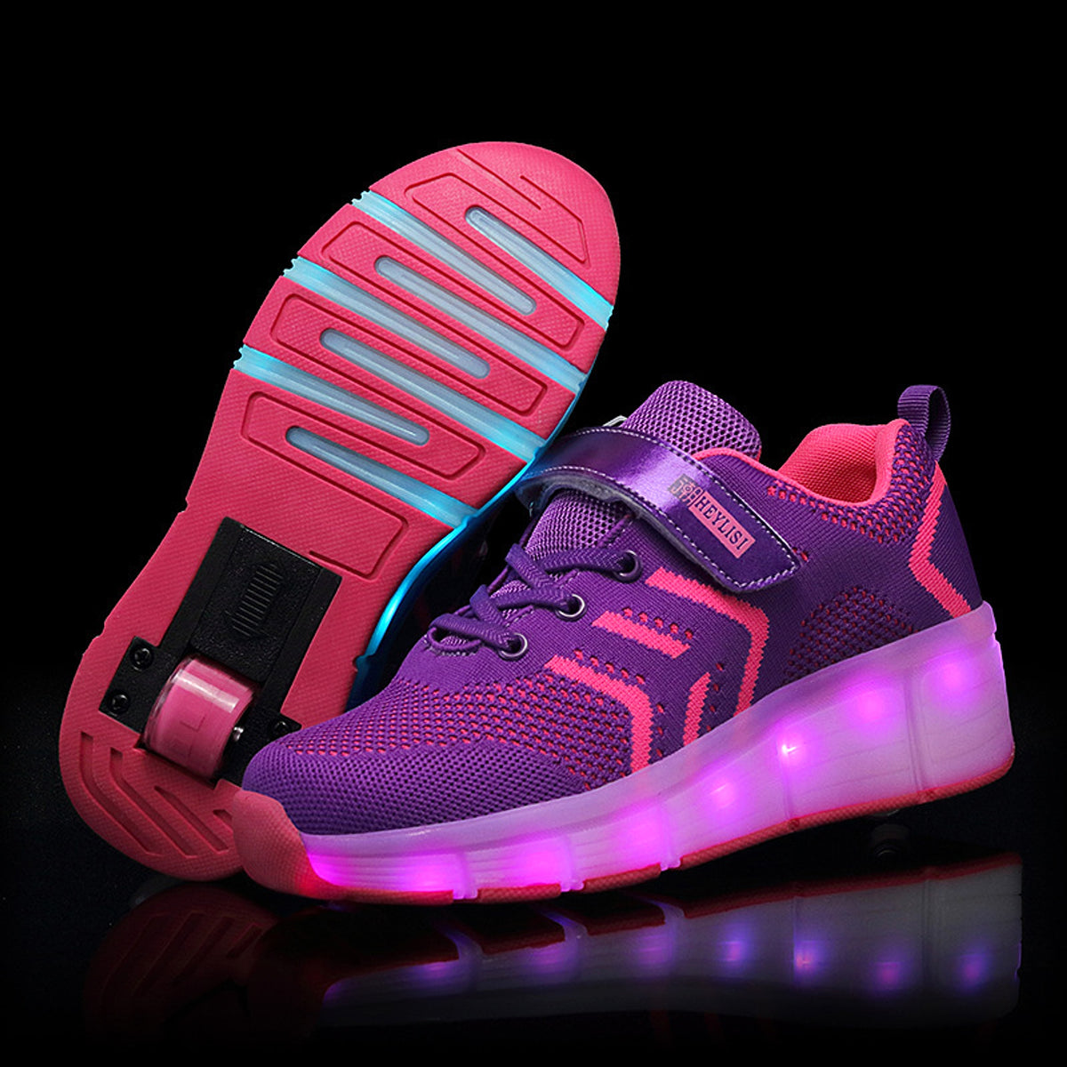 LED Light-emitting Rechargeable Roller Skates For Boys And Girls - enhanced image 6