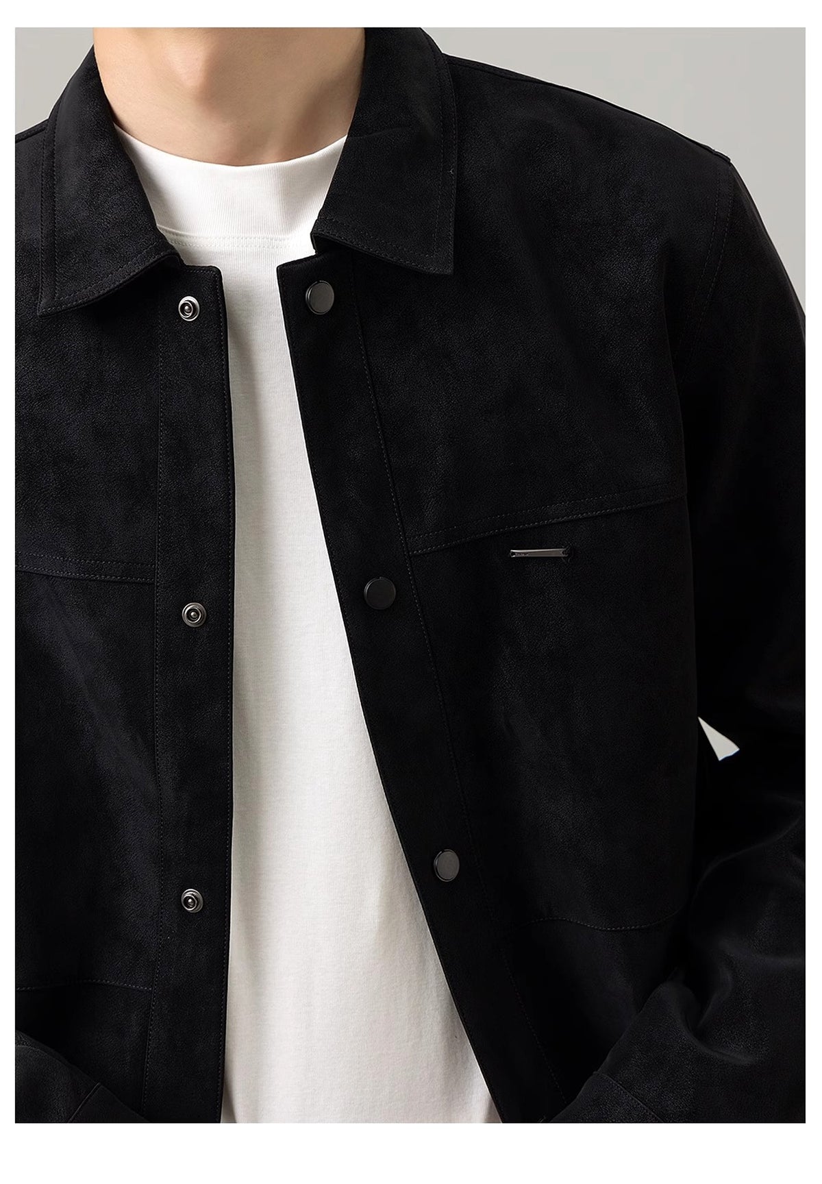 Lightly Mature Short Jacket For Men - enhanced image 6