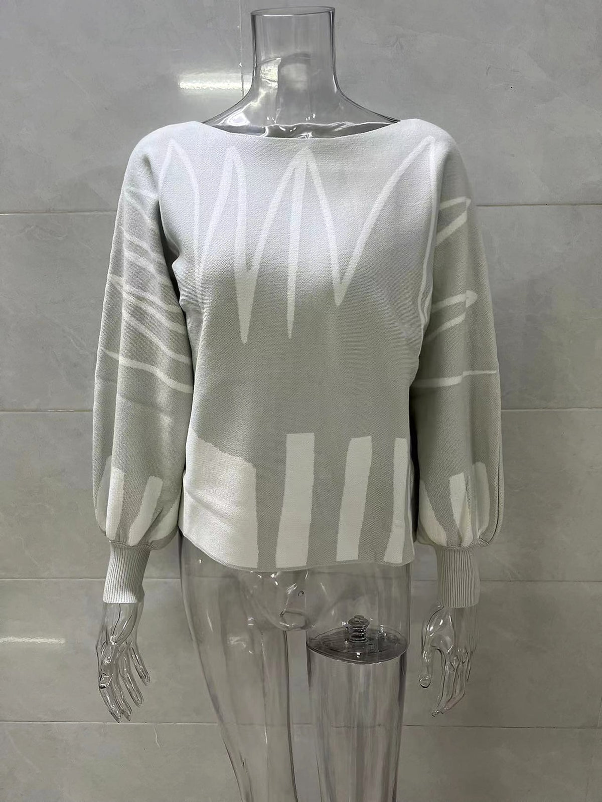 Loose Pullover Knitting Sweater Women - enhanced image 6