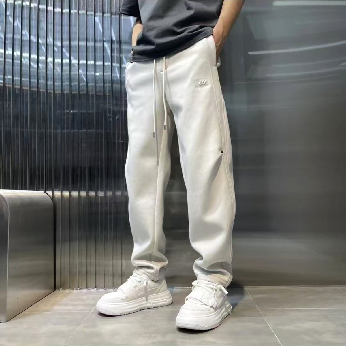 Loose Straight Track Sweatpants Casual Long Pants Men - enhanced image 6