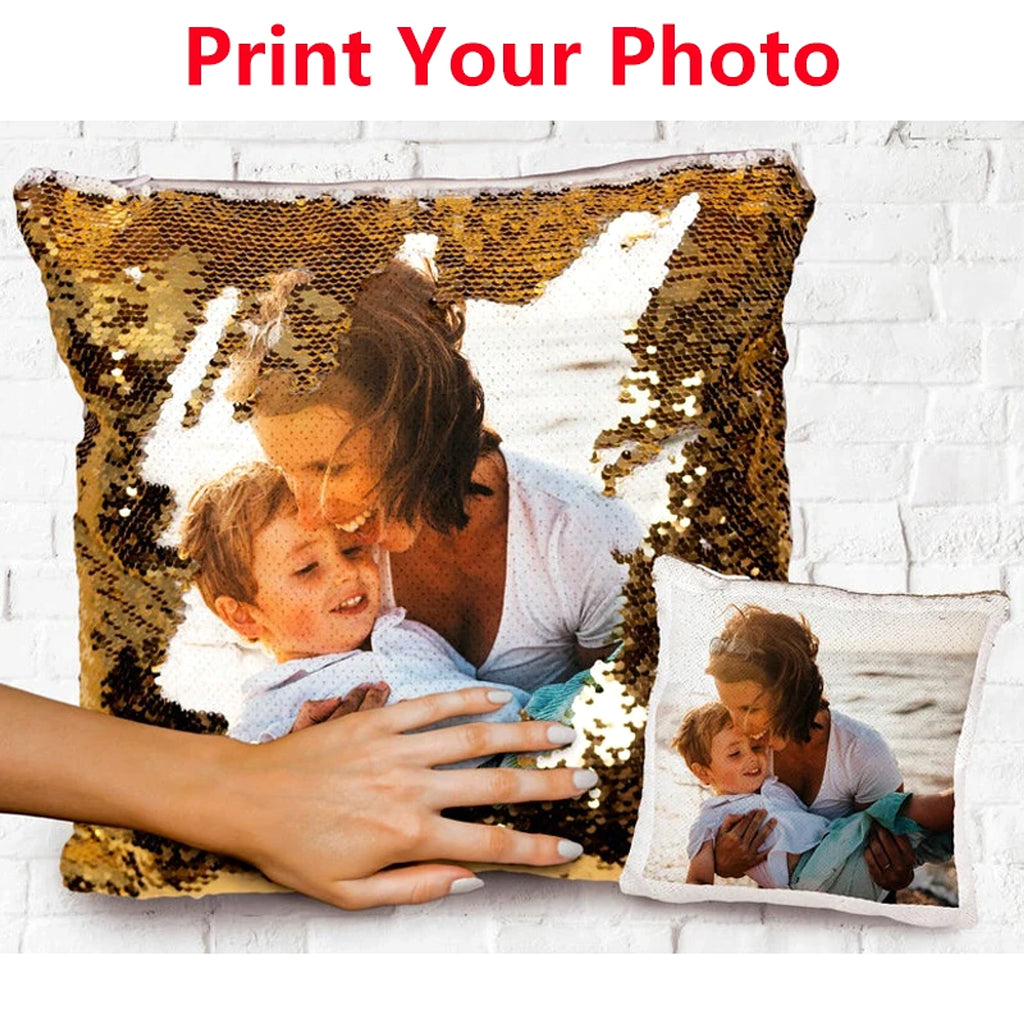 MagicSpark™ – Custom Sequin Photo Pillowcase (40×40 cm) - enhanced image 6