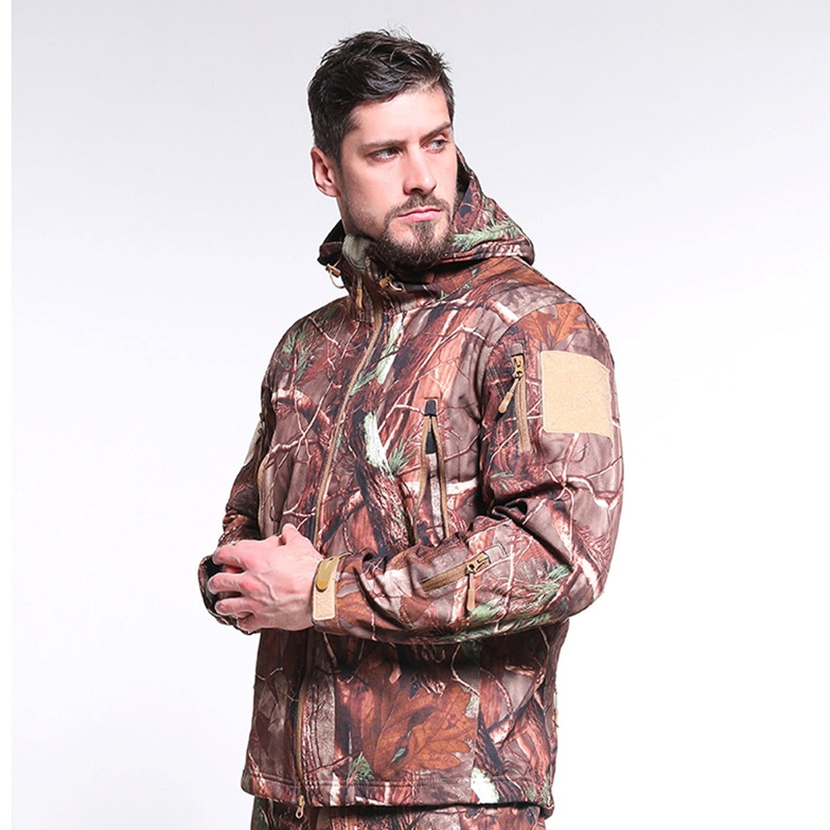 Men Outdoor Windproof And Waterproof Warm Rushing Jacket - enhanced image 6