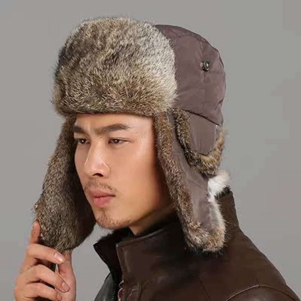 Men And Women Rabbit Fur Hat - enhanced image 6