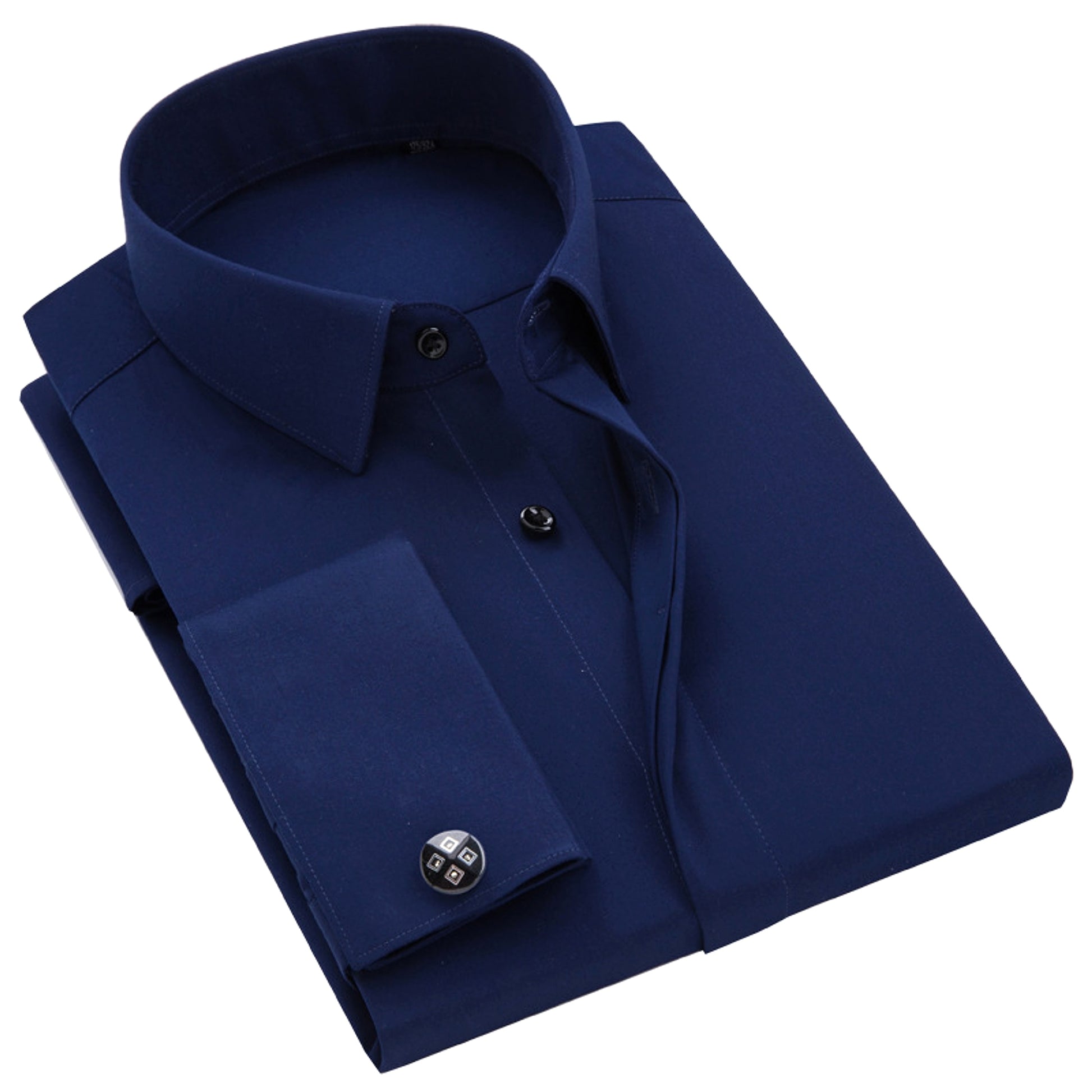 Men DressShirt Long Sleeve Shirt - enhanced image 6