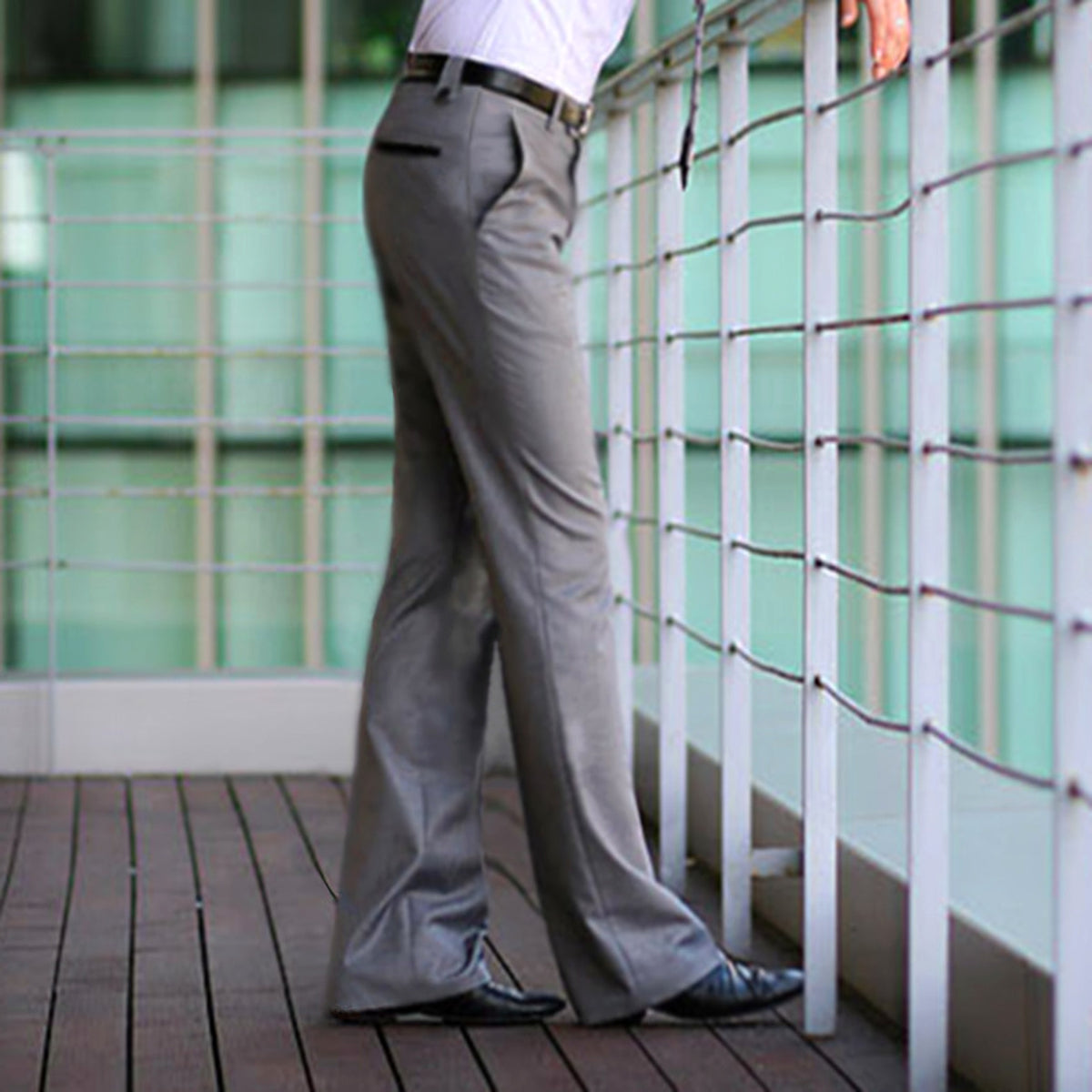 Men's Casual Business Straight Suit Pants (Jeans & Pants) - enhanced image 6