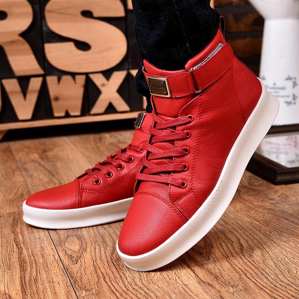 Men's casual high-top sneakers - enhanced image 6
