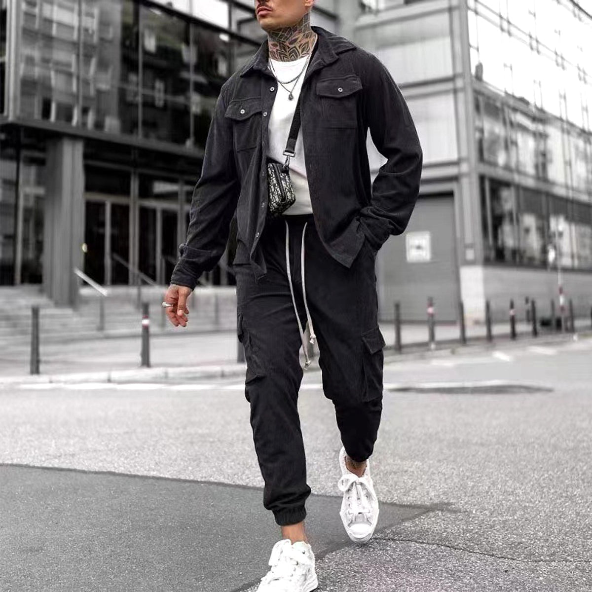 LUXEEDIT™ – Ribbed Street Tracksuit Set - enhanced image 6