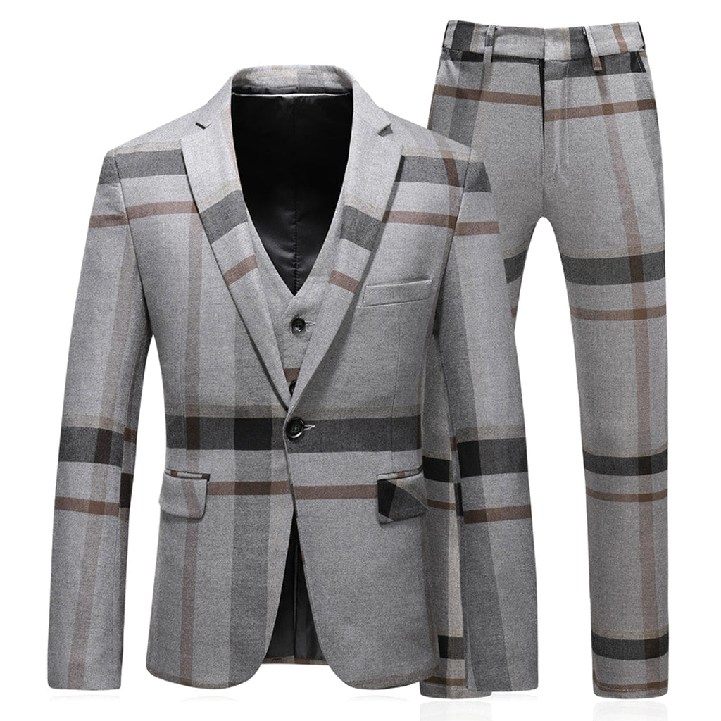 Sartorio™ – Men’s Slim 3-Piece Suit Set (Blazer + Vest + Pants) - enhanced image 6