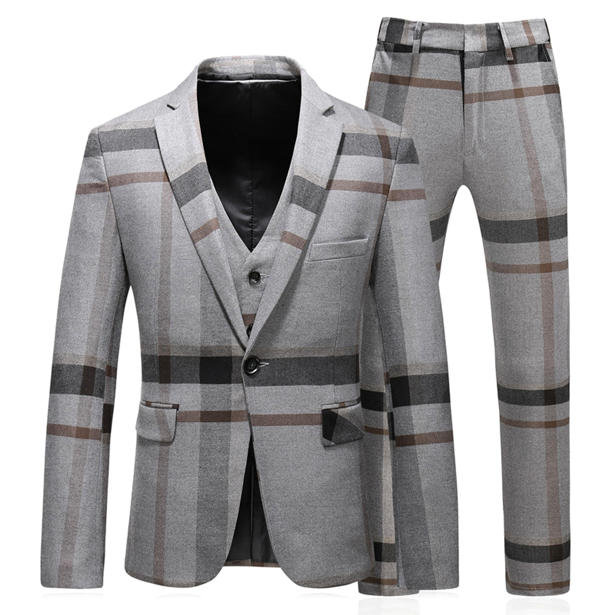 Sartorio™ – Men’s Slim 3-Piece Suit Set (Blazer + Vest + Pants) - enhanced image 6