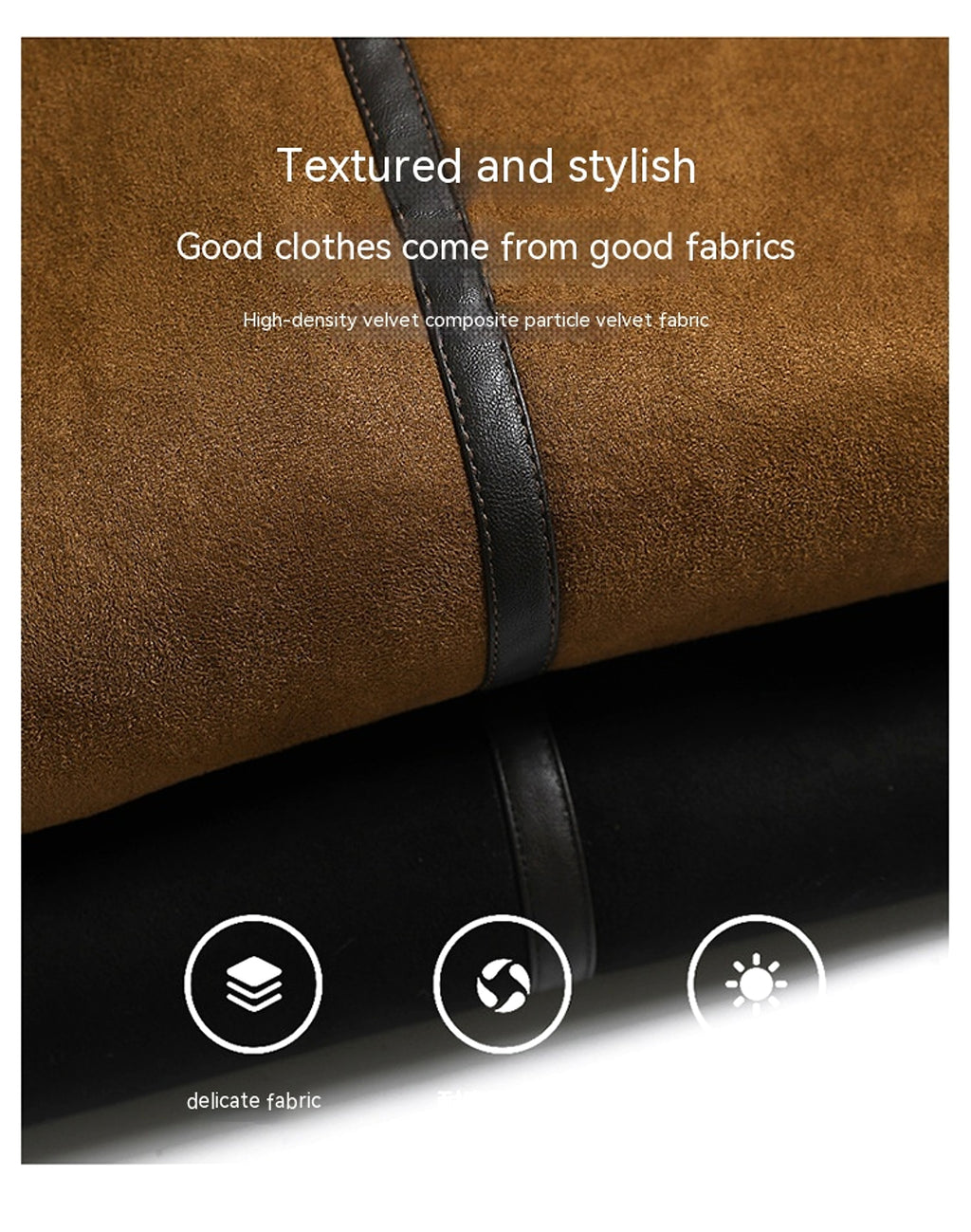 Men's Fleece-lined Thick Suede Leather Jacket - enhanced image 6