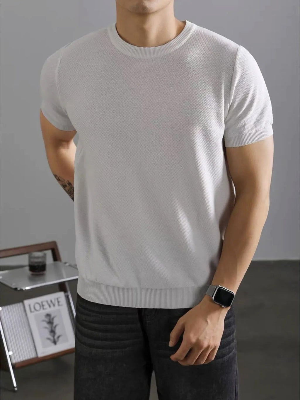 Men's Full Size Classic Crew Neck Basic T-Shirt Plus Size - enhanced image 6