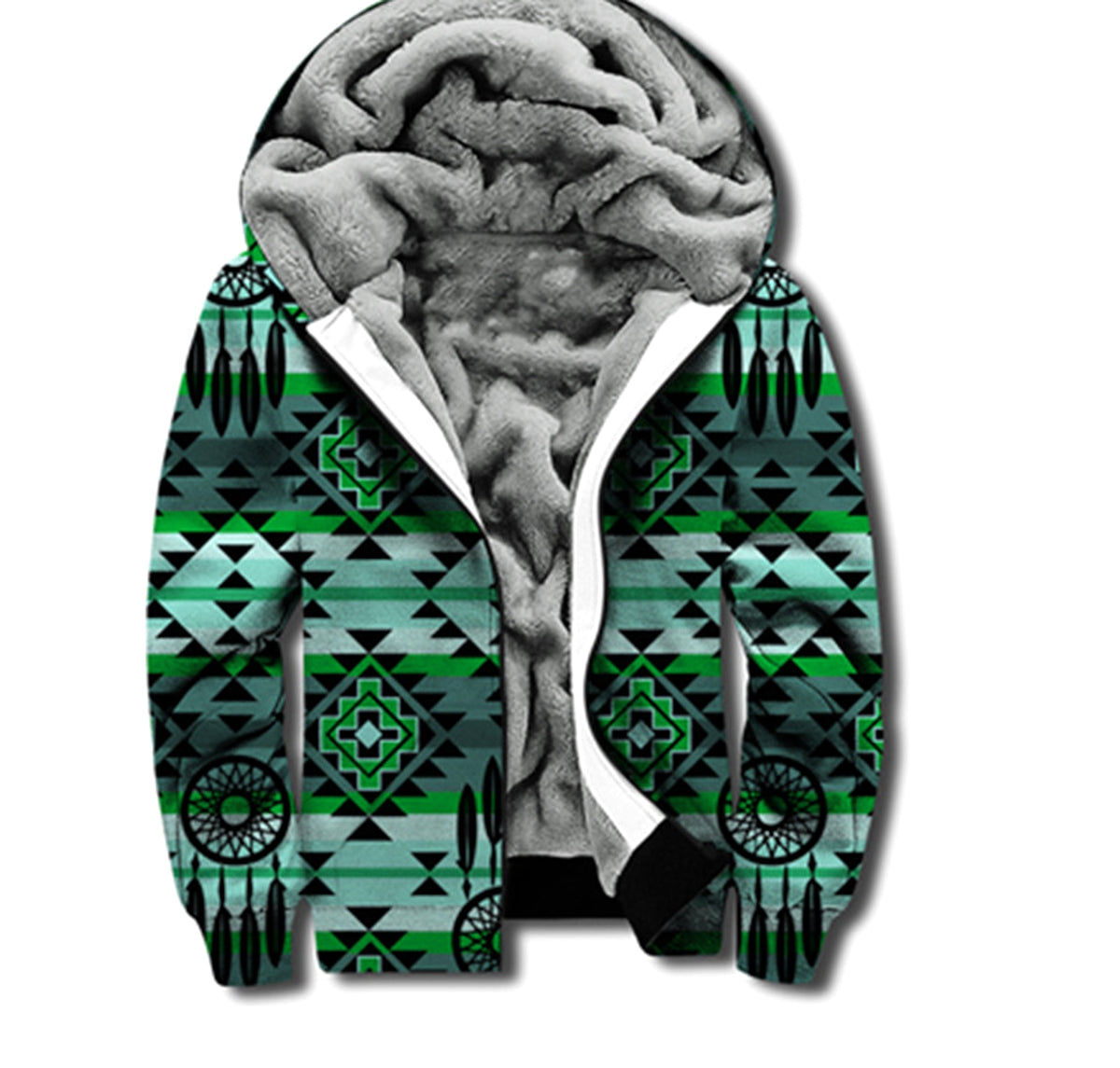 Men's Hooded Printed Sweater - enhanced image 6