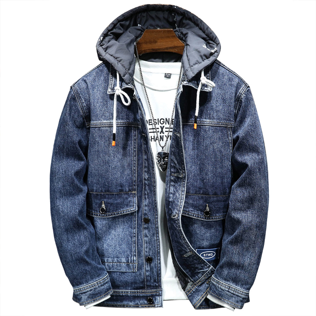 Men's Loose Hooded Thickened Fleece Jacket - enhanced image 6