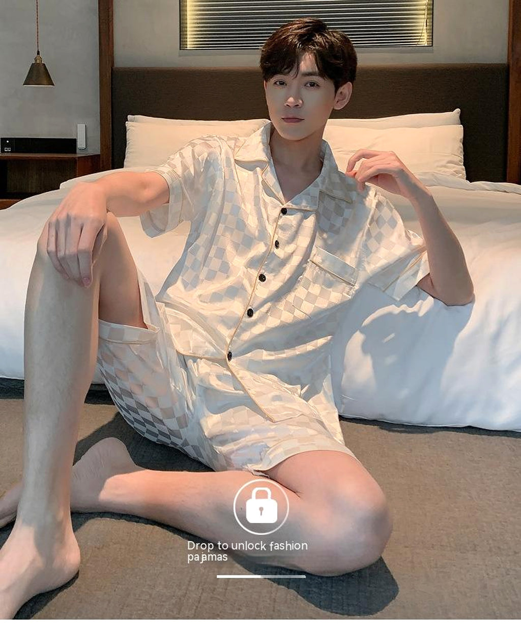 Men's Pajamas Summer Homewear Suit - enhanced image 6