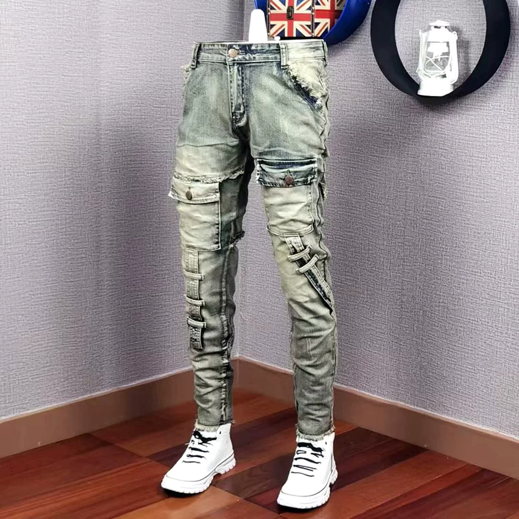 Men's Personality All-matching Fashion Casual Ripped Jeans - enhanced image 6