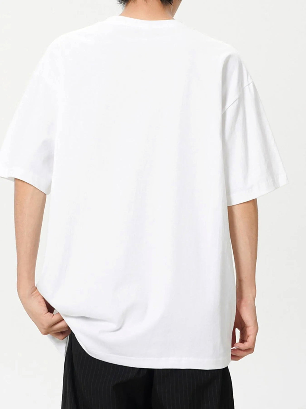 Men's Plus Size Oversized Crew Neck Short Sleeve T-Shirt - enhanced image 6