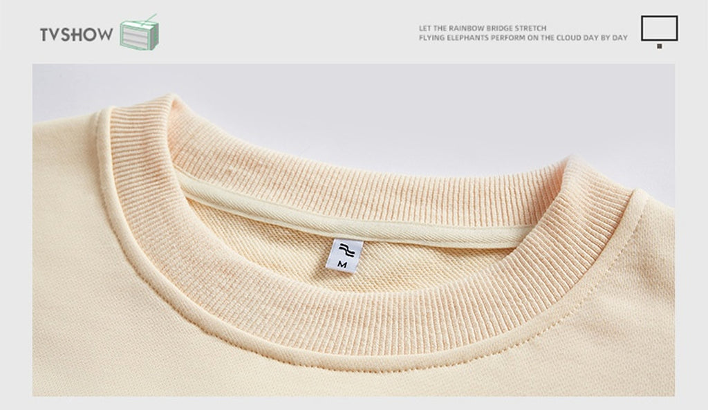 Men's Same Long Sleeve Round Neck Lazy Style Top Undershirt Sweater - enhanced image 6