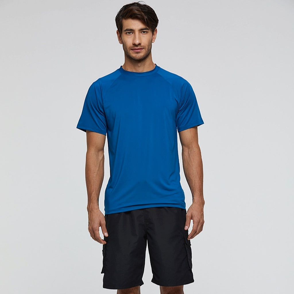 Men's Short Sleeve Loose Sun-proof Clothes Outdoor Sun Protection Quick Drying Clothes Men's Surfing Suit Swimsuit - enhanced image 6