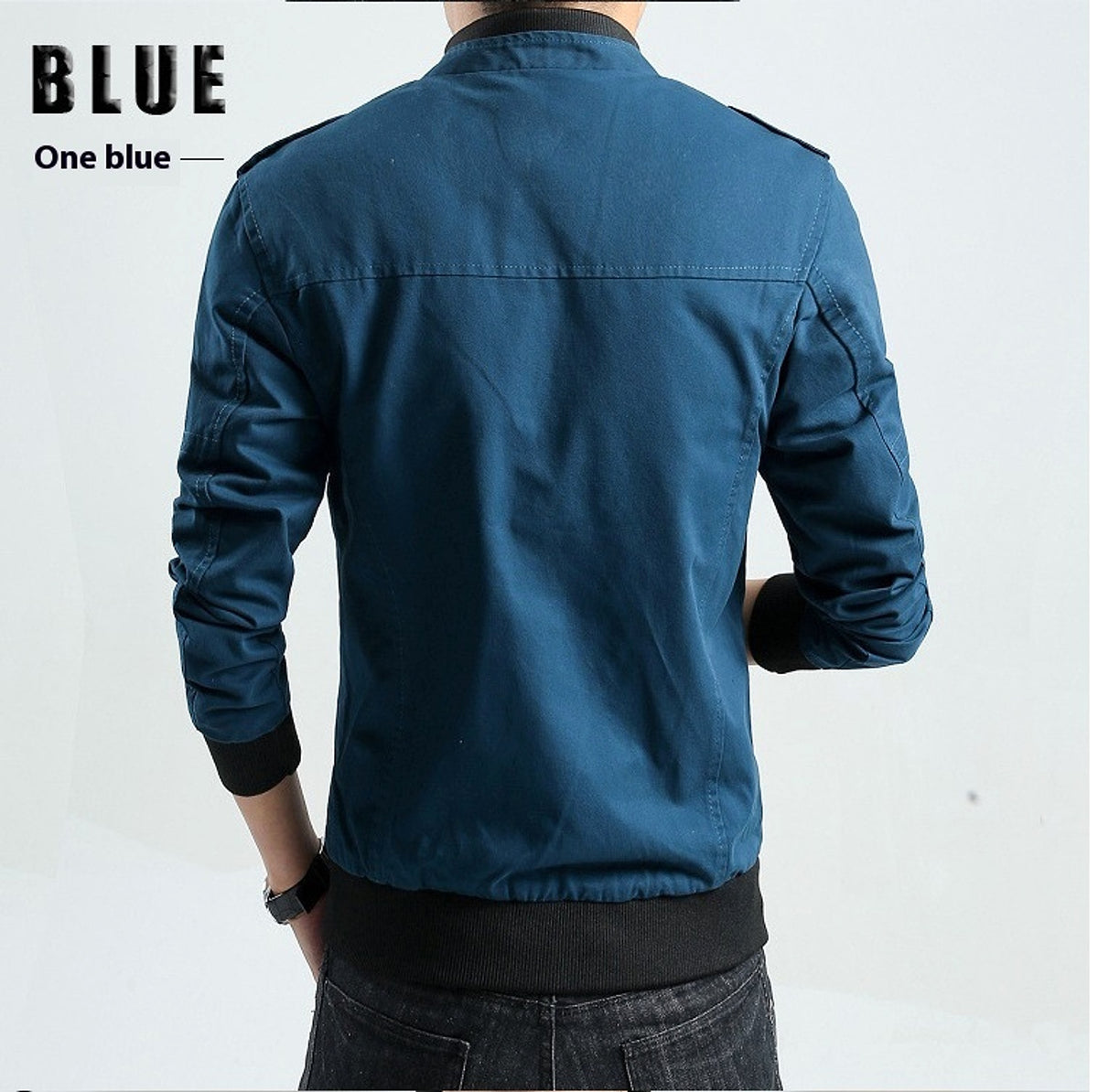 Men's Stand Collar Jacket - enhanced image 6