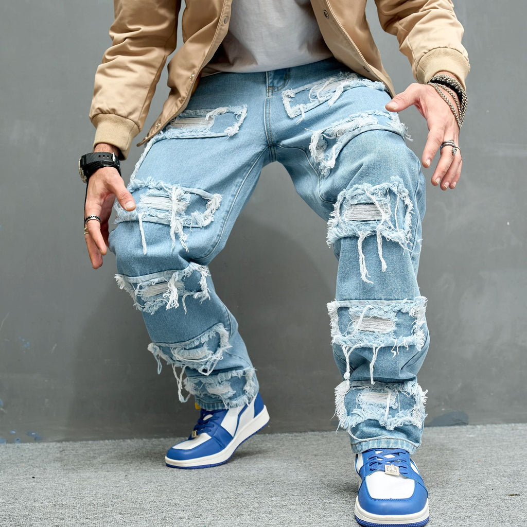 MetroFlex™ Men's Worn Stretch Slim Fit Jeans – Timeless Fit & Modern Comfort - enhanced image 6