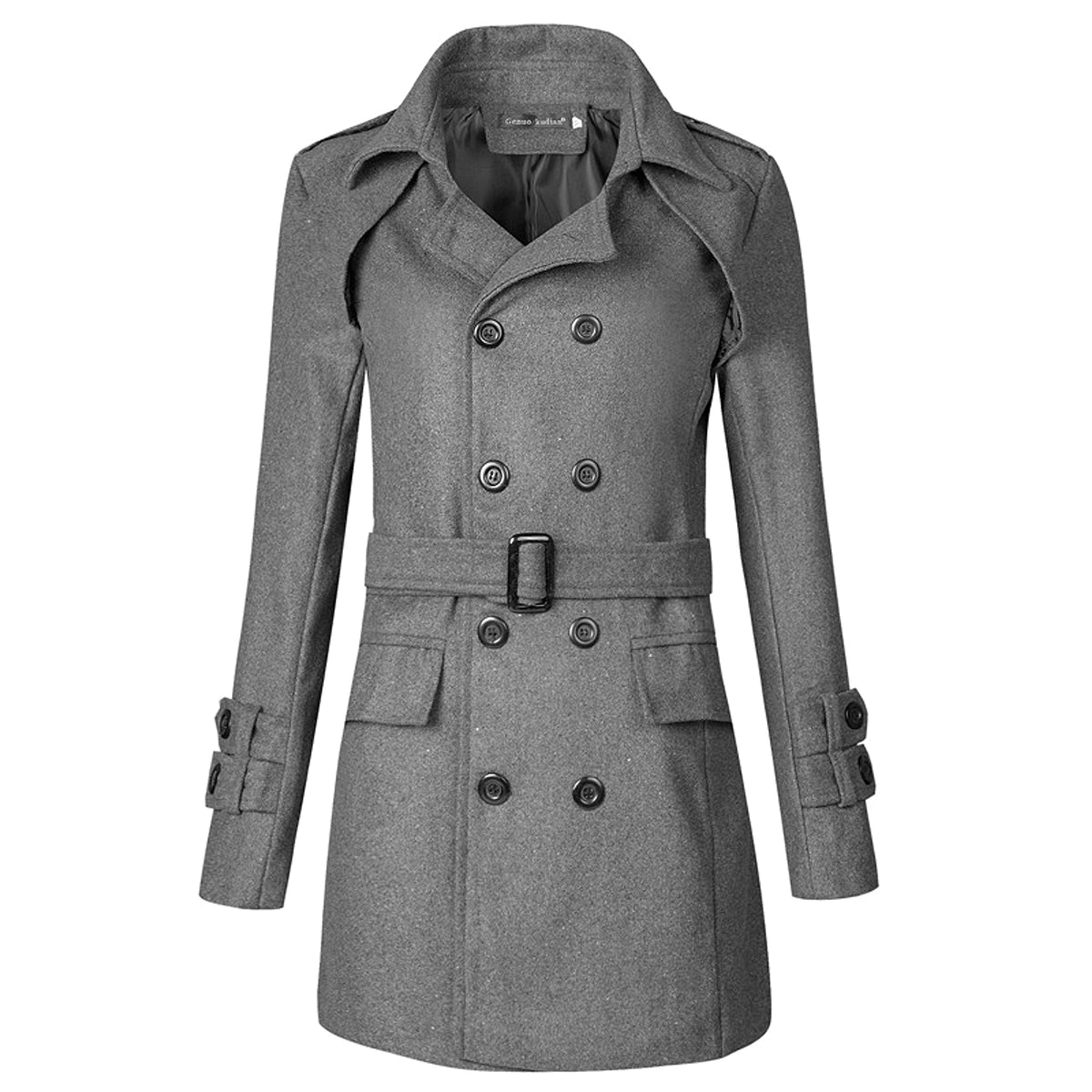 MetroTailor™ Men's Wool Coat – Refined Elegance & Comfor - enhanced image 6