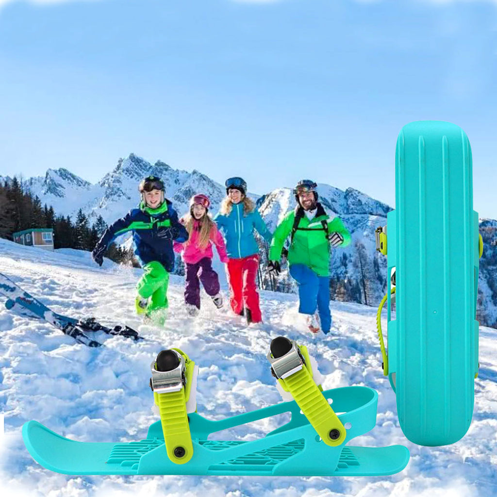 Mini Ski Skates Portable Short Skiboard Adjustable Skates For Snow - enhanced image 6