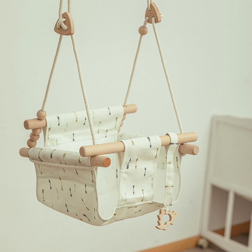 Naturoo™ – Cotton Canvas Baby Swing Chair - enhanced image 6