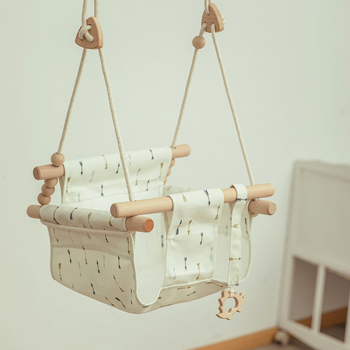Naturoo™ – Cotton Canvas Baby Swing Chair - enhanced image 6