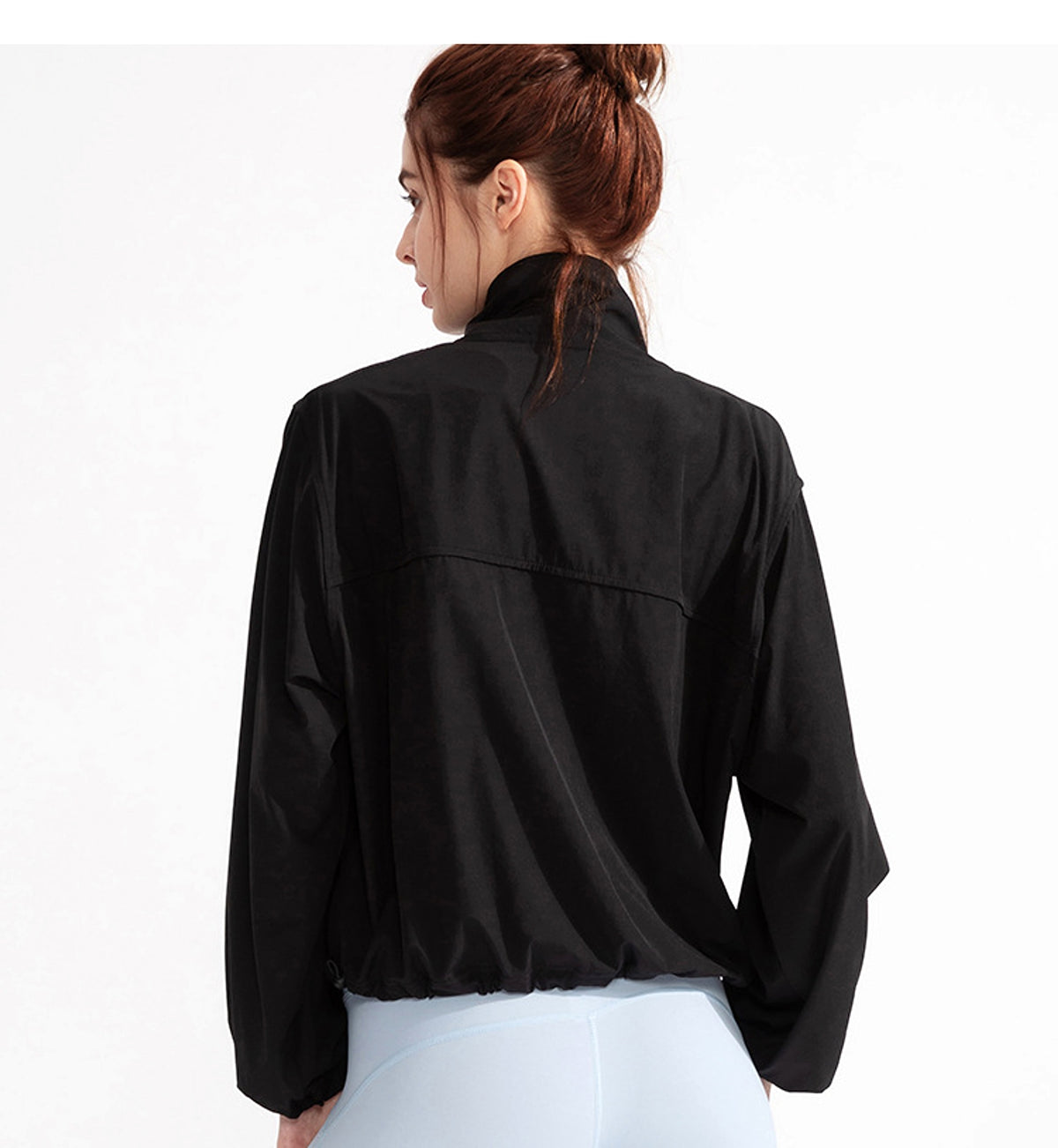 New Pocket Zipped Sports Coat Sun-proof Yoga Jacket Quick-drying Running Outdoors Workout Clothes Long-sleeved Top For Women - enhanced image 6