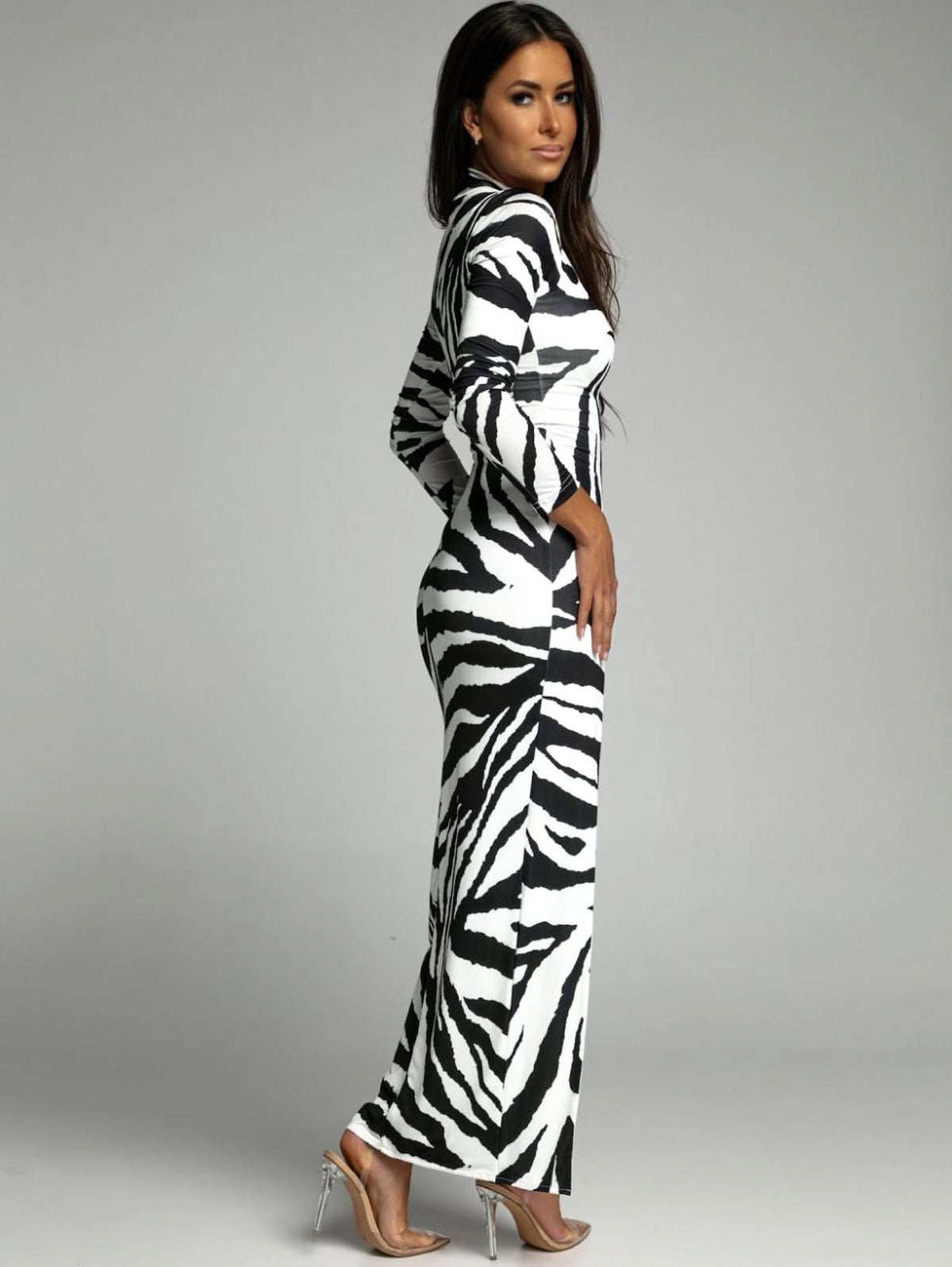 New Slim Dress Long Sleeve Dress - enhanced image 6