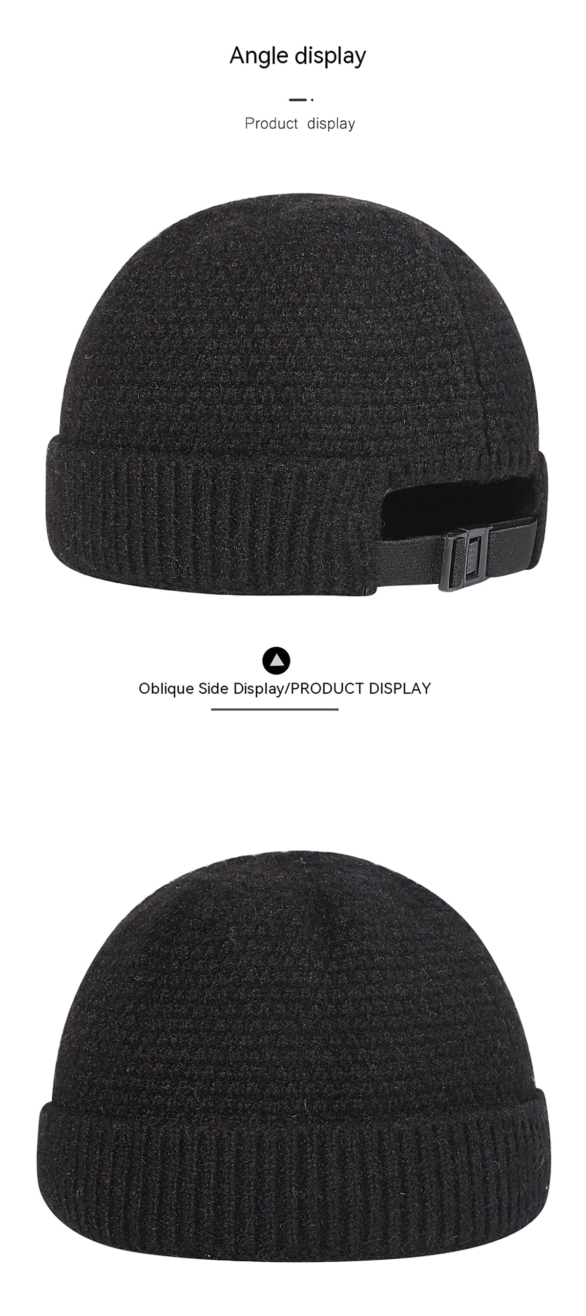 Outdoor Warm Hemming Knitted Woolen Cap - enhanced image 6