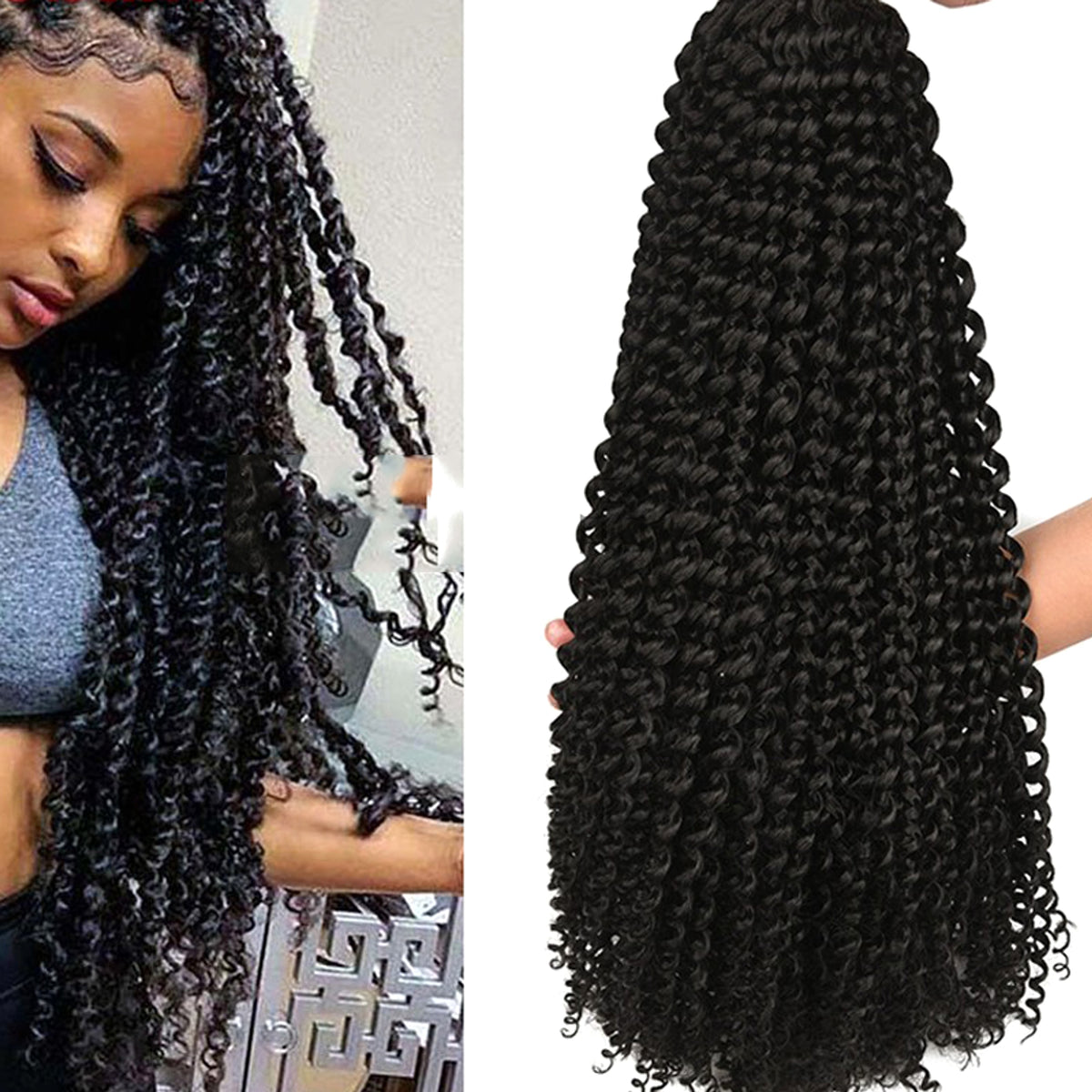 Passion Twist Crochet Braids Spring Twist Hair Extensions - enhanced image 6