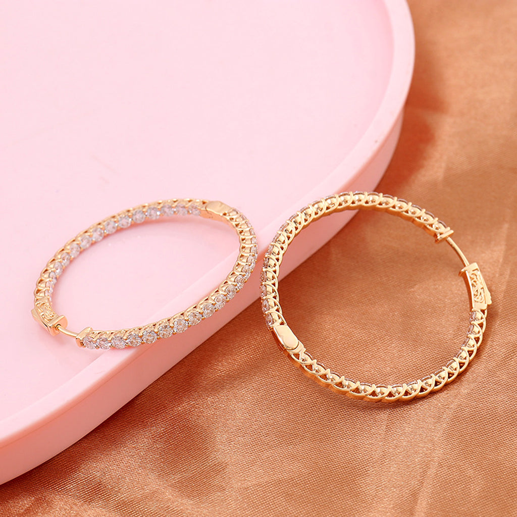 Personalized Big Diameter Earrings – Luxury Statement Jewelry - enhanced image 6