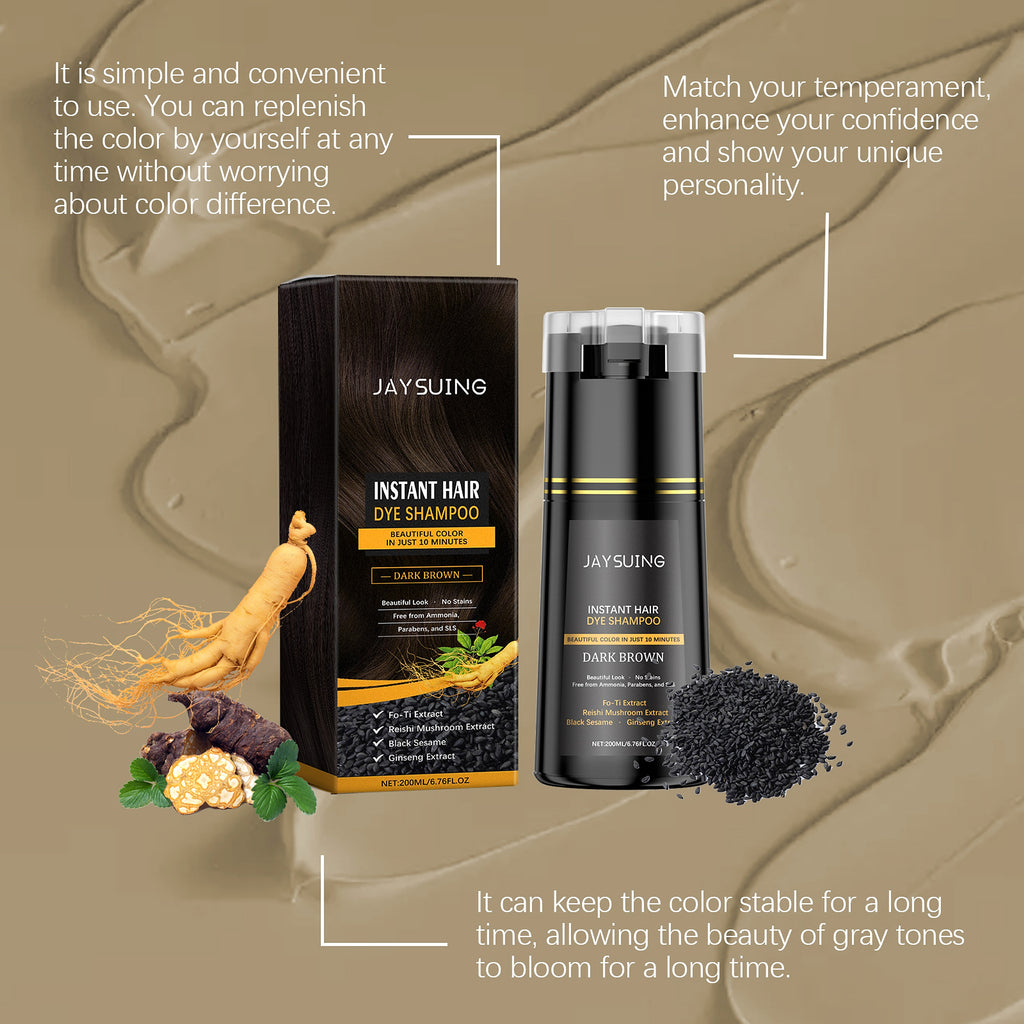 Plant Extract Color Shampoo | Gentle Dyeing with Scalp Care - enhanced image 6